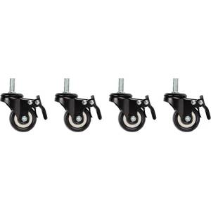 Lanberg castors x4 with thread and brake for wall mounting 19" cabinets (AK-1601-B)