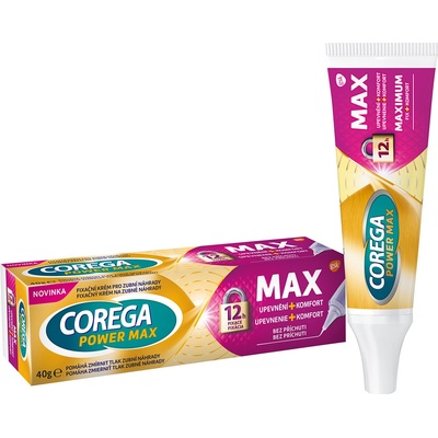 Corega Power Max Upevnění+Komfort fixační krém 40 g – Zboží Dáma