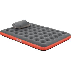 Bestway Въздушен матрак 2-местен 203 x 152 x 22 cm Сив и червен (42035748)