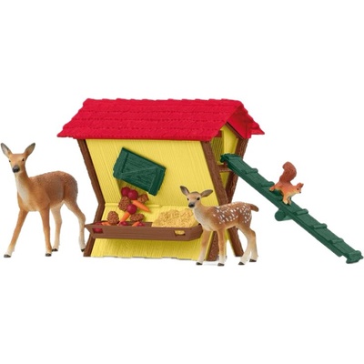 Schleich Игрален комплект Schleich Farm World - Хранилка за горски животни (42658-70942)