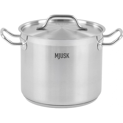 MJUSK Hrnec o objemu 9 l a průměru 240 mm s víkem z nerezové oceli 22420