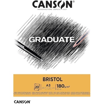 Canson Pad Graduate Bristol Скицник 20 A3 180 g (C400110384)