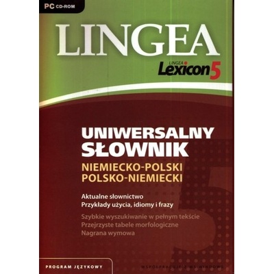 Lingea Lexicon 5 Uniwersalny Slownik niemiecko-polski polsko-niemiecki