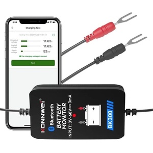 Konnwei BK300, Bluetooth тестер за автомобилни и мотоциклетни акумулатори 6-24V, приложение за Android и iOS, черен (BK300 black)