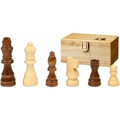 Šachové figurky Remus (výška krále 89 mm) v dřevěné krabičce