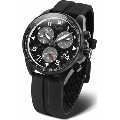 Vostok Europe 6S30/325C744 čierny gumový remienok