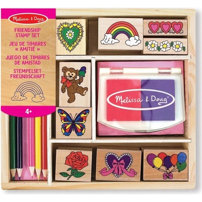 Melissa & Doug Dřevěná razítka Přátelství