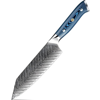 HARAHU Дамаски кухненски нож TU-37506 - Bunka / Синя KP37506 (TU-37506)