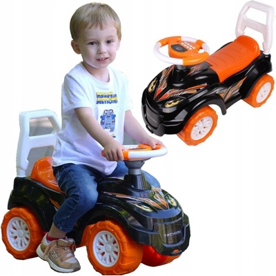 Teddies černo-oranžové plast 66x28cm na baterie se zvukem 31x66x32cm