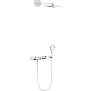 GROHE Rainshower Smartcontrol 360 Duo термостатична душ система с бяла повърхност за душ (26443LS0)