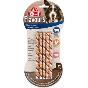 8in1 Лакомство 8in1 Triple Flavour усукана пръчица 10бр (A4-144601)