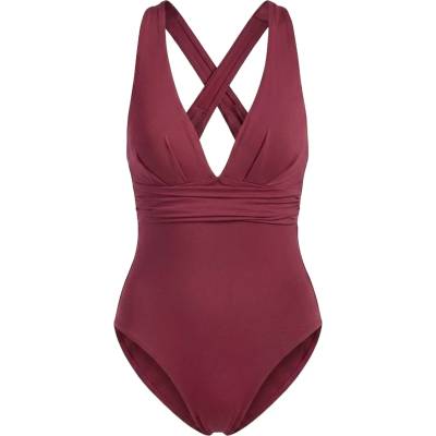Seafolly Дамски бански костюм Seafolly Women's Collective Cross Back One Piece Swimsuit - Dark Burgundy - размер 36 (EU) (150-2099-1112)