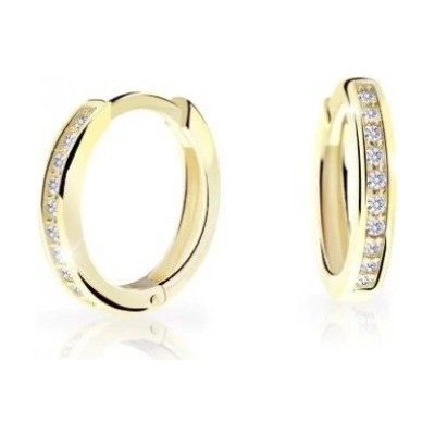 Cutie Diamonds detské kruhové náušnice zo žltého zlata s briliantmi C3344-10-10-X-1-D