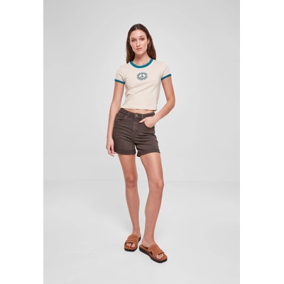 Urban Classics Дамска къса тениска в светлобежов цвят Urban Classics Ladies Cropped TeeUB-TB5976-04432 - Светлобежов, размер 3XL