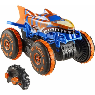 Mattel Hot Wheels Monster Trucks lezec Tiger Shark s 3 režimami