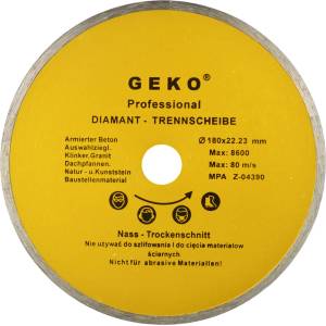 GEKO Диамантен диск DIAMANT 180x8x22, 2 15718 (G00243)