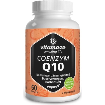 Vitamaze Коензим q10 200 мг - високодозиран - 60 вег. капсули