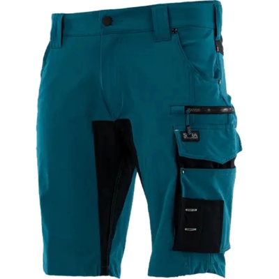 SARA Workwear strečové kraťasy MOTIONFLEX petrolejové / černé