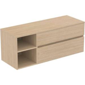 Ideal Standard Finesse - Шкафче за умивалник, 140x51x56 см, 2 чекмеджета, бял дъб E3439US (E3439US)