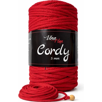 Cordy 5 mm červená 8009