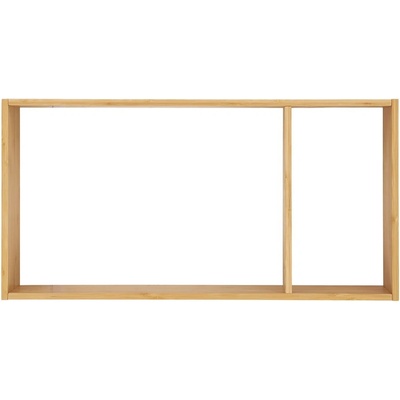 House Nordic Стенен бамбуков рафт на няколко нива в естествен цвят 70 cm Ember - House Nordic (4292245)