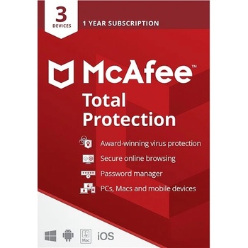 McAfee Total Protection 3 lic. 12 mes.