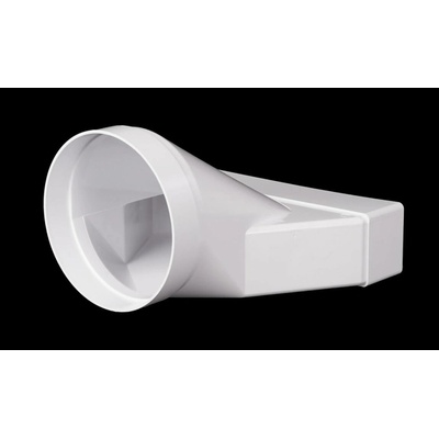 Haco Ventilační přechodový kus plochý/kulatý kanál Haco CZD 220 x 55 mm / 129 mm, 654 – Sleviste.cz