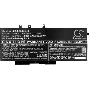 Cameron Sino Батерия за лаптоп DELL Latitude 14 5490, Latitude 15 5590, Precision 3520 LiIon 7.6V 8800mAh CAMERON SINO (CS-DEL145NB) - cybertrade