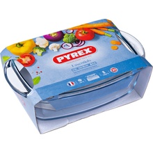 Pyrex Pekáč sklenený obdĺžnikový s pokrievkou 4,5L