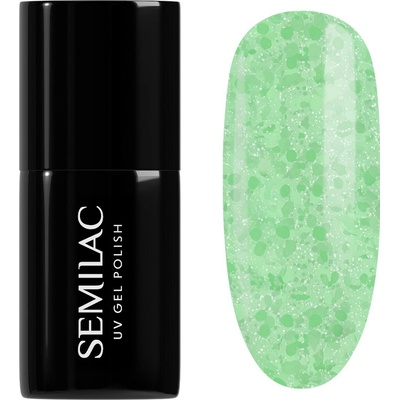 Semilac Crushed hybridní lak na nehty 494 frozen pistachios, 7 ml