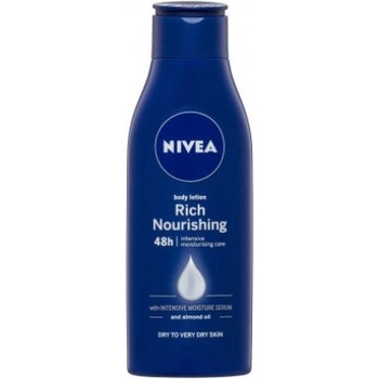 Nivea Rich Nourishing Body Milk 48h Intensive Moisture Care Dry to Very Dry Skin - Подхранващо мляко за тяло за суха и много суха кожа 400мл