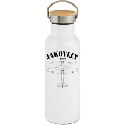123TRIKO termoska Jakovlev Jak3, černý tisk 500 ml