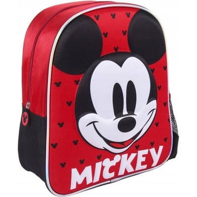 Batoh Cerda Mickey Mouse jednokomorový, červený, 31x26x10 cm