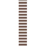 vidaXL Зебра щора, кафява, 45x200 см, ширина на плата 40, 9 см, полиестер (4014354)