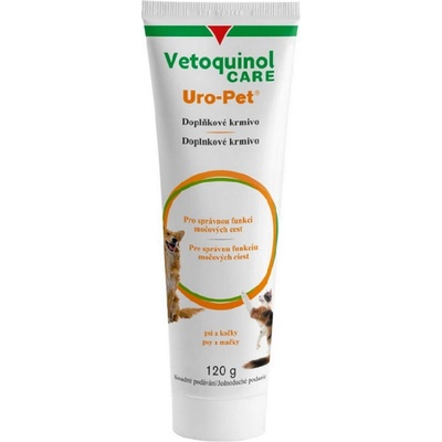 Uro-pet gel pomáha znižovať výskyt opakujúcich sa močových kameňov pre psy a mačky 120 g