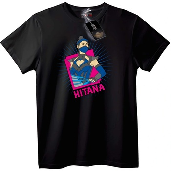 NOONEBRAND Тениска Хитана Mortal Kombat - M, Black