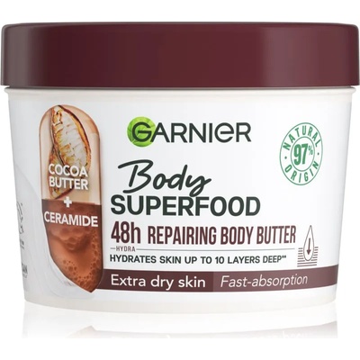 Garnier Body SuperFood подхранващо масло за тяло с какао 380ml