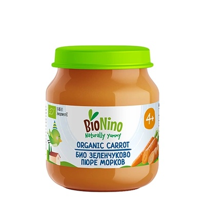 BioNino Био зеленчуково пюре морков