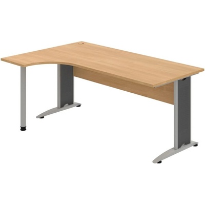 OFFICE PRO s.r.o. HOBIS kancelársky stôl pracovný tvarový, ergo pravý - CE 1800 P, dub