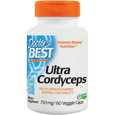 Doctor's Best Ultra Cordyceps, 750 mg, 60 капсули, Doctor's Best