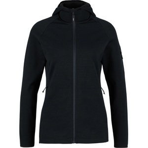 Stoic Дамско вълнено яке Stoic Women's MerinoFleece335 KuolpaSt. II Zip Hoody Merino hoodie - Black (105-6686-0112)