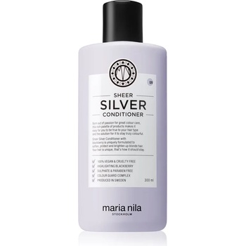 Maria Nila Sheer Silver Conditioner хидратиращ балсам, неутрализиращ жълтеникавите оттенъци без сулфати 300ml