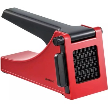 Kinghoff Преса за картофи Kinghoff KH 1912, Сменяеми остриета, Неплъзгащи се крачета, Неръждаема стомана, Червен/Черен (9999KH1912)