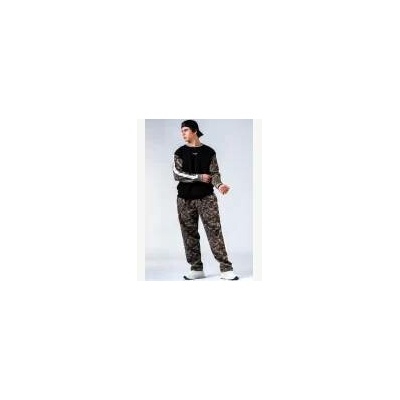 Nebbia Relaxed fit tepláky POWER camo bledé