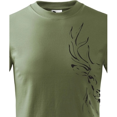 Dětské triko s jelenem 2 Military Canvas tričko Bezvatriko.cz 1000