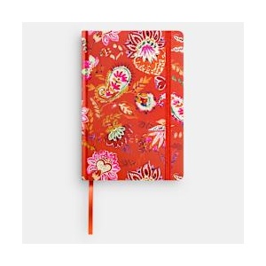 Sentio Бележник с ластик А5, 80л. Paisley Orange