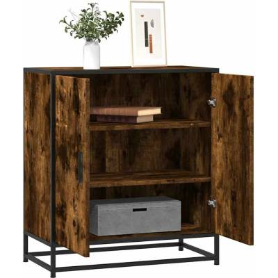 vidaXL 11461.848971 příborník kouřový dub 68 x 35 x 76 cm a kov
