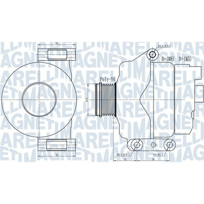 Alternátor MAGNETI MARELLI 063732132010