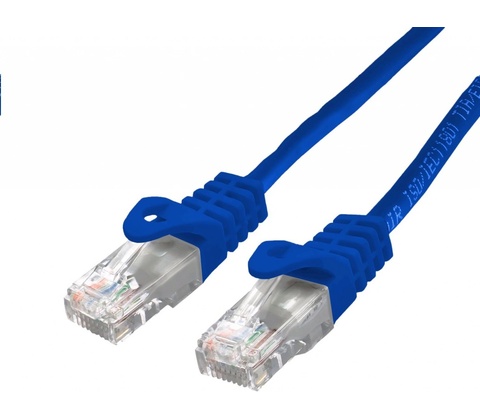 C-TECH CB-PP6-2B patch, Cat6, UTP, 2m, modrý