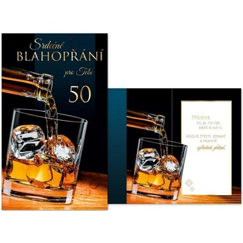 MFP PRANI T 1448 přání k narozeninám 50 M11-423 T